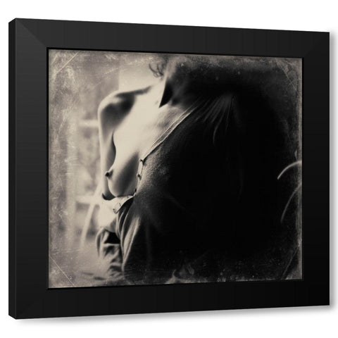 Untitled Black Modern Wood Framed Art Print with Double Matting by Bousca, Bogdan