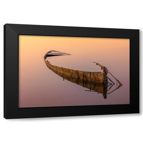 Rest Black Modern Wood Framed Art Print by Forner Rodriguez, Joaquin