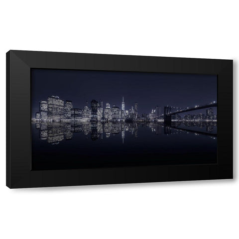 Never Sleeps (3) Black Modern Wood Framed Art Print by Ruiz Dueso, Jorge