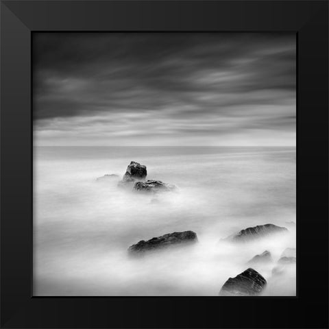 A Piece Of Rock 35 Black Modern Wood Framed Art Print by Digalakis, George