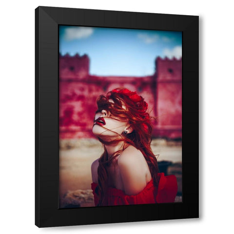 The Queen Of Red Castle Black Modern Wood Framed Art Print with Double Matting by Bolgov, Ruslan