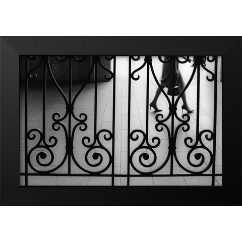 Street 15 Black Modern Wood Framed Art Print by Miyagi, Masahiro