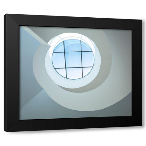 Looking Up Black Modern Wood Framed Art Print by Wogeck, Marianne