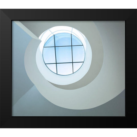 Looking Up Black Modern Wood Framed Art Print by Wogeck, Marianne