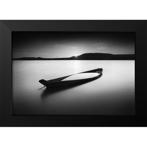 Zuratkul-Zen Black Modern Wood Framed Art Print by Trakhtenberg, Mikhail