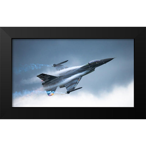 Vador Black Modern Wood Framed Art Print by Wrobel, Piotr