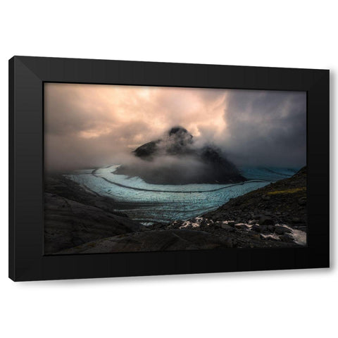 First Light Black Modern Wood Framed Art Print by S. Chia, James