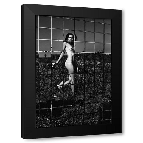 Untitled Black Modern Wood Framed Art Print with Double Matting by Faletkin, Mikhail