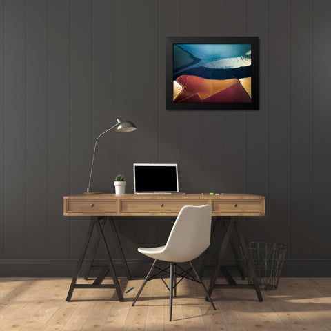 Salt Flats 005 Black Modern Wood Framed Art Print by Darby, Rob