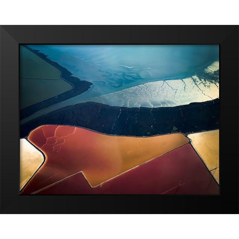Salt Flats 005 Black Modern Wood Framed Art Print by Darby, Rob
