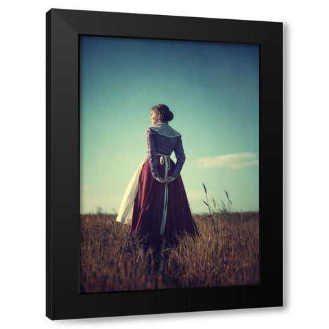 Prairie Black Modern Wood Framed Art Print by Russocka, Magdalena