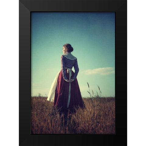 Prairie Black Modern Wood Framed Art Print by Russocka, Magdalena