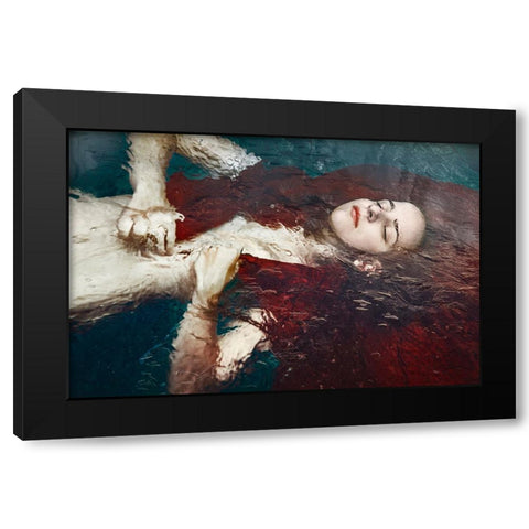 Untitled Black Modern Wood Framed Art Print by Ignatova, Desislava