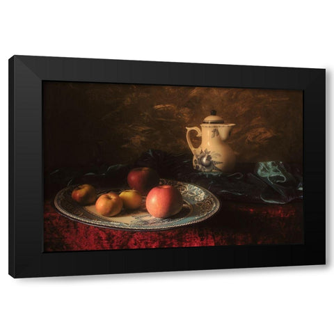 Untitled Black Modern Wood Framed Art Print with Double Matting by Ustinagreen