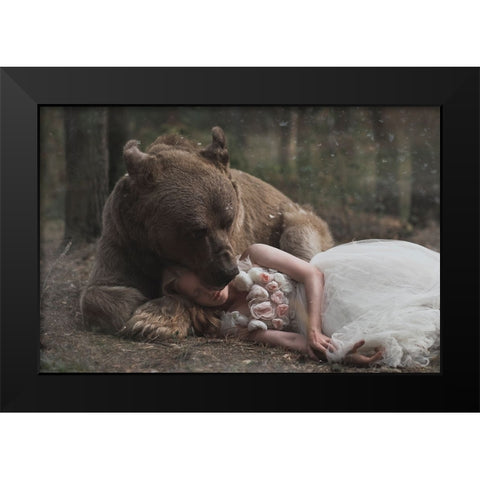 Untitled Black Modern Wood Framed Art Print by Barantseva, Olga