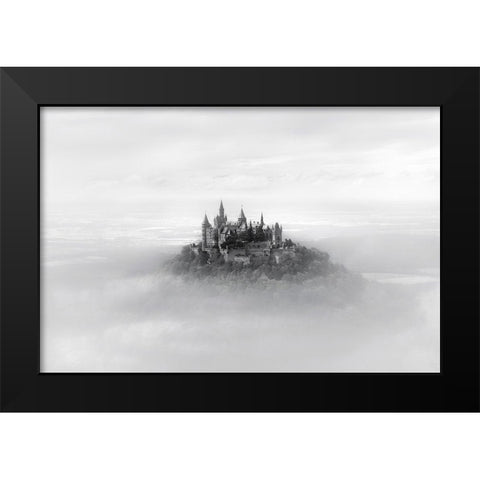 Hohenzollern Black Modern Wood Framed Art Print by Guerola, Joaquin