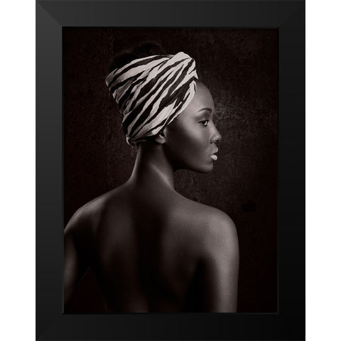 Fernanda Black Modern Wood Framed Art Print by Rosler, Ingo