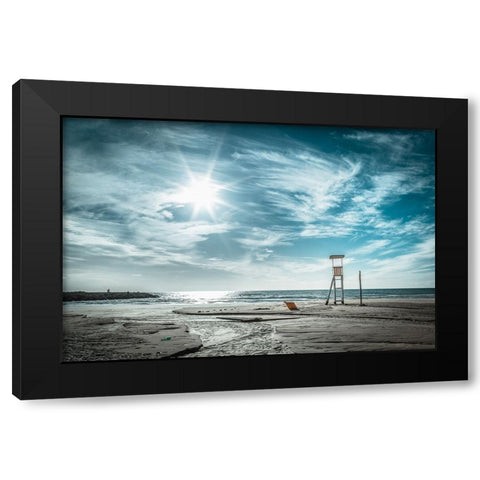 ... Winter Time ! Black Modern Wood Framed Art Print with Double Matting by Principato, Antonio