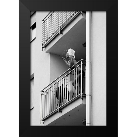 Nika Black Modern Wood Framed Art Print by Kijurko, Lorna