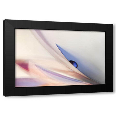 The Blue Drop Black Modern Wood Framed Art Print by Westum, Heidi