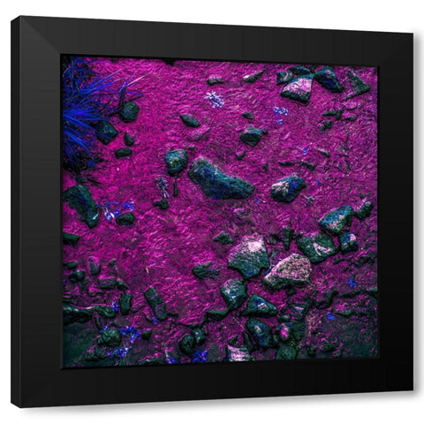 Pink River Black Modern Wood Framed Art Print by Yang, Chunggook