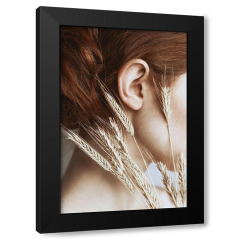 Rye Black Modern Wood Framed Art Print with Double Matting by Gorecka, Dorota
