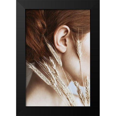 Rye Black Modern Wood Framed Art Print by Gorecka, Dorota