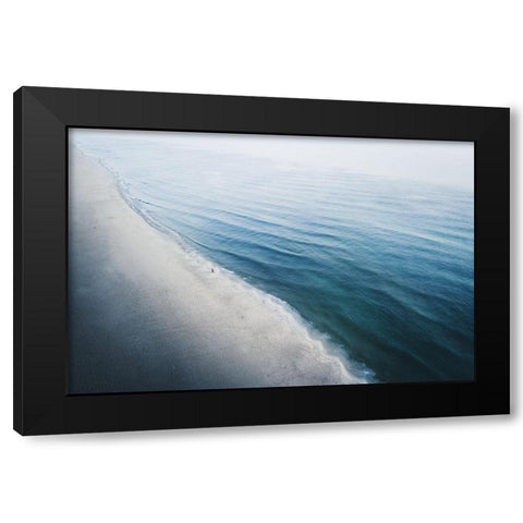 Man Black Modern Wood Framed Art Print with Double Matting by Ziomek, Witold