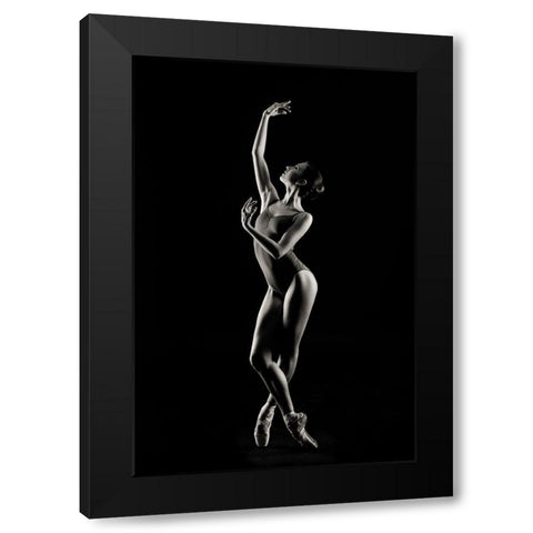 D?Drn?Dandsup3;Dd D?Dddandsup2;Drdandfrac34;Dandsup2;Dd Black Modern Wood Framed Art Print with Double Matting by Smirnov, Sergei