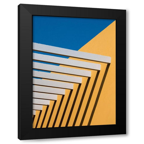 Sunny Composition Black Modern Wood Framed Art Print by Urrutia, Adolfo