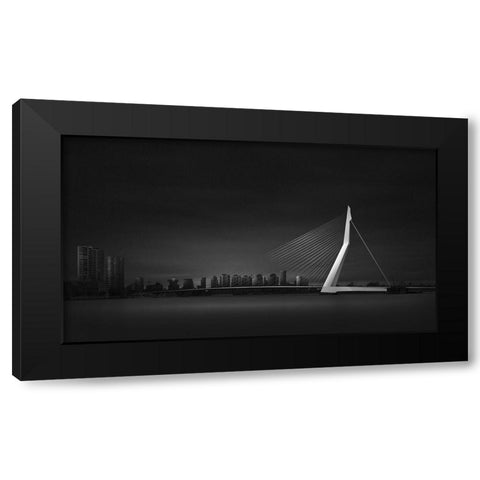 Erasmusburg Black Modern Wood Framed Art Print by Lopez, Oscar