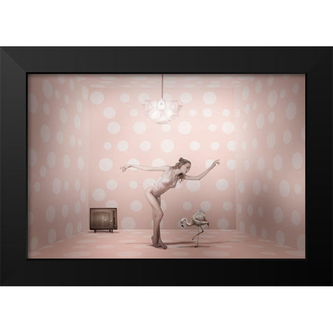The Show Must Go On... Black Modern Wood Framed Art Print by Von Diepenbroek, Christine