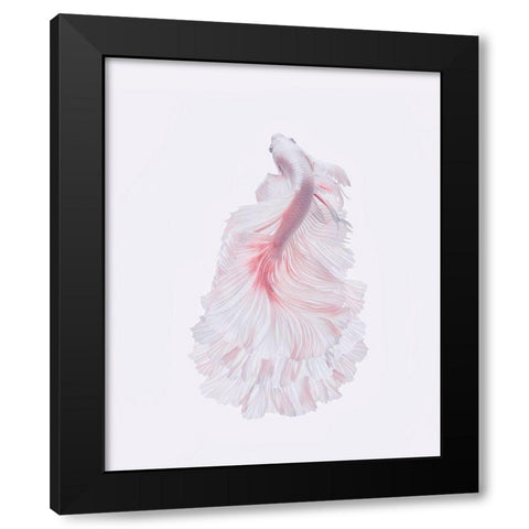 The White Dress Black Modern Wood Framed Art Print by Halil, Andi