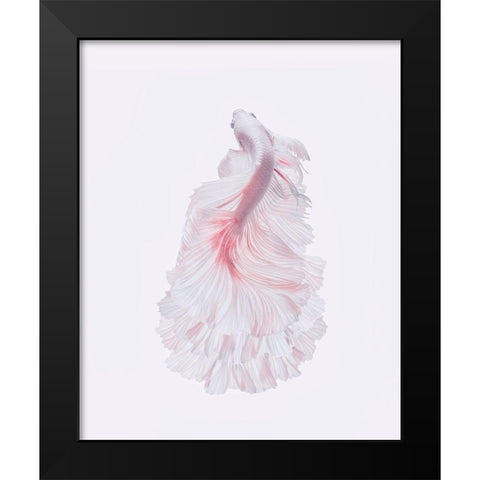 The White Dress Black Modern Wood Framed Art Print by Halil, Andi
