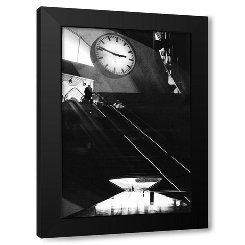 Ascend A Fall Black Modern Wood Framed Art Print with Double Matting by Abrantes, Paulo