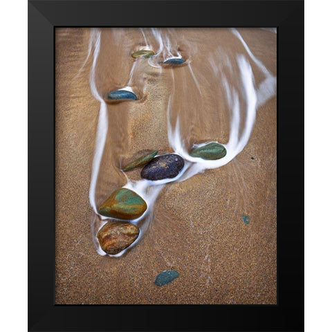 Zen Moment Black Modern Wood Framed Art Print by Anderson, Matt