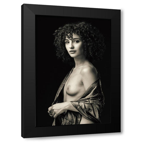 Classical Beauty Black Modern Wood Framed Art Print by Slotboom, Jan