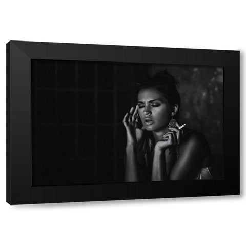 Summer In The City - Simona Black Modern Wood Framed Art Print by Krystynek Mqep, Martin