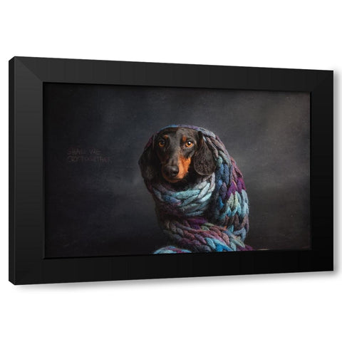 Melancholy,  Or....Shall We Cry Together... Black Modern Wood Framed Art Print with Double Matting by Willers, Heike