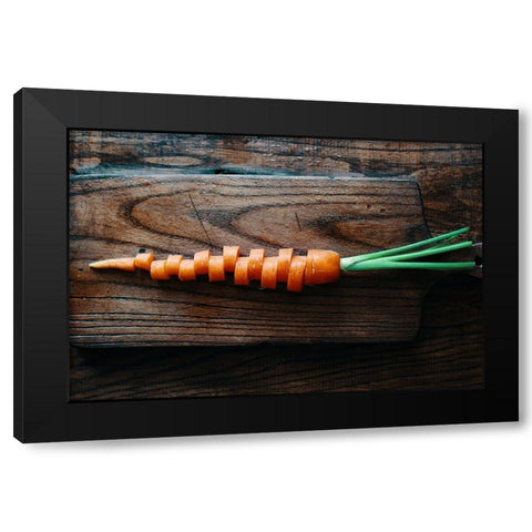 V.E.G.E.T.A.L.I.T.Y Black Modern Wood Framed Art Print with Double Matting by Karina, Aleksandrova