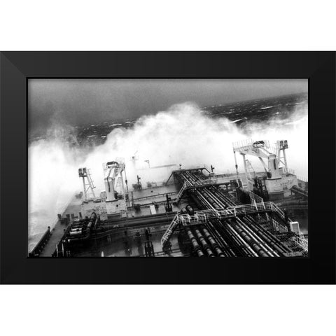 Storm Black Modern Wood Framed Art Print by Nesvetaylov, Dmitry