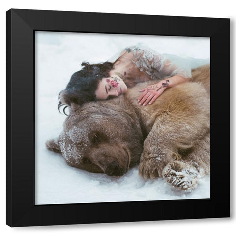 Untitled Black Modern Wood Framed Art Print by Barantseva, Olga