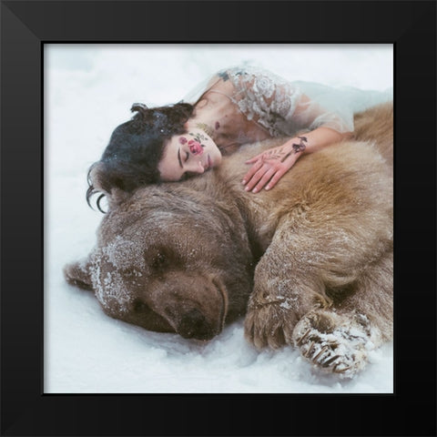 Untitled Black Modern Wood Framed Art Print by Barantseva, Olga