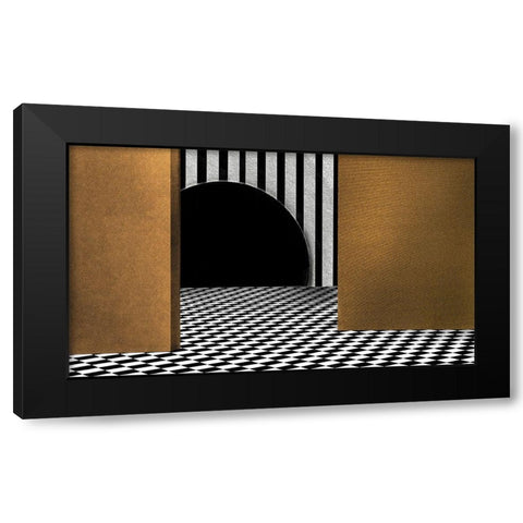 Trap Of Temptation Black Modern Wood Framed Art Print by Claes, Gilbert