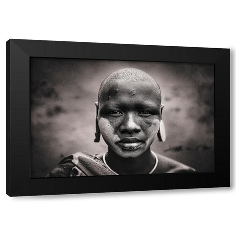 Mursi-Mursi-W Black Modern Wood Framed Art Print by Yosifov, Svetlin
