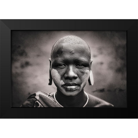 Mursi-Mursi-W Black Modern Wood Framed Art Print by Yosifov, Svetlin