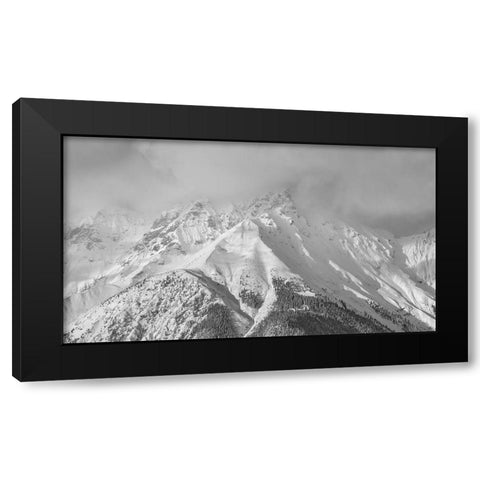 Brandjoch Black Modern Wood Framed Art Print by Lackner, Walter