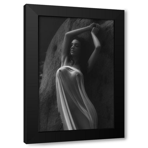 Relaxing At The Sun 5 Black Modern Wood Framed Art Print with Double Matting by Lazzarotti, Paolo