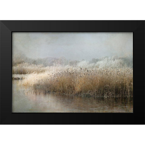 Wintermorning Black Modern Wood Framed Art Print by Talen, Nel