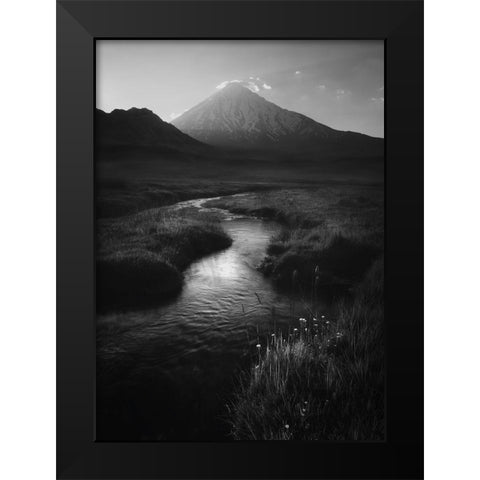 Leading To Mount Damavand Black Modern Wood Framed Art Print by Behzad, Majid
